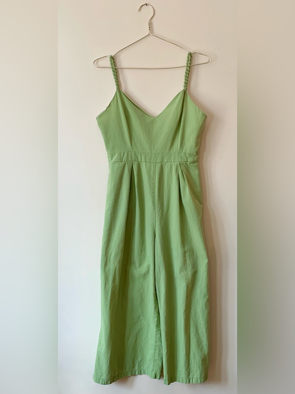 Light Green Braided-Strap Jumpsuit